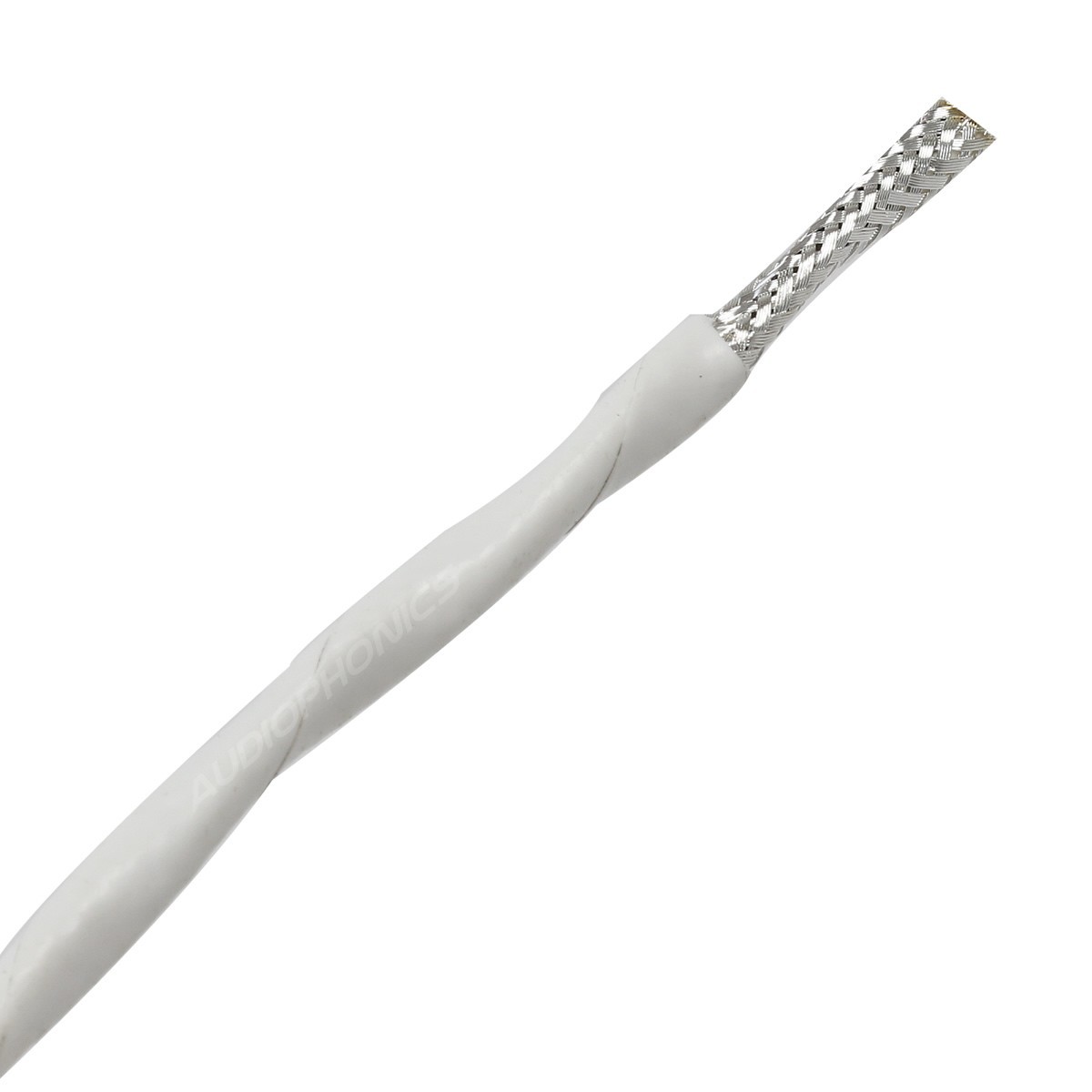 Câble de Modulation Cuivre OFC Plaqué Argent Blindé Blanc PTFE Ø4.2mm