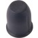 Bouton Aluminium Axe Méplat 18×21mm Ø6mm Noir