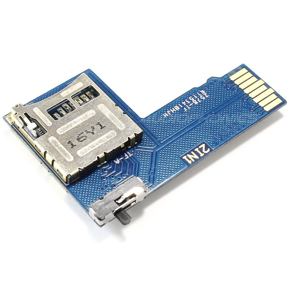 Doubleur de carte Micro SD pour Raspberry Pi 4 / Pi 3 / Pi 2 et lecteurs compatibles