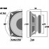 MONACOR SP-10/4 Speaker Driver Full Range Universal 15W 4 ohm Ø10cm