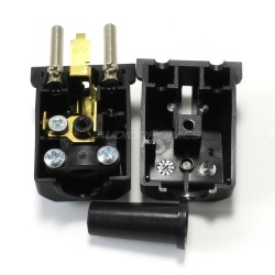 SCHUKO Connector Black 250V 16A Ø 8mm