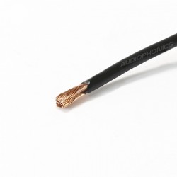 ELECAUDIO FC125TC Fil de Câblage Cuivre OCC PTFE 2.5mm² (Noir)