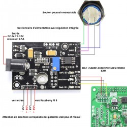 AUDIOPHONICS PI Touch Power Management Module for Raspberry Pi
