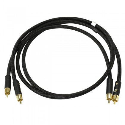 ELECAUDIO DARK CRYSTAL Stereo Cinch RCA Interconnect Cable OFC Copper 1m