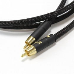 ELECAUDIO DARK CRYSTAL Câble de Modulation RCA-RCA Cuive OFC (La paire) 1m