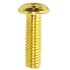 Screw SHCS round head Steel BTR M4x8mm Gold (x10)