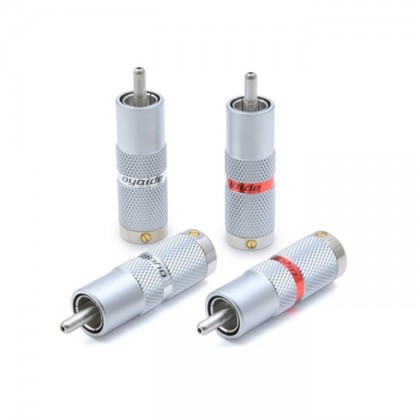 OYAIDE SLSC Connecteurs RCA Argent pur 4N Ø 9mm (Set x4)