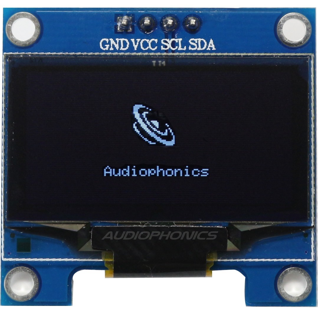 White OLED 1.3" Screen 128X64 SH1106 interface I2C 