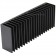 Radiateur dissipateur thermique anodisé Noir 160x32x62mm