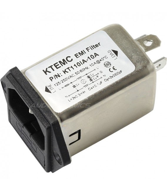 Embase IEC C14 Avec Interrupteur O/I, Filtre Et Fusible - Pour Câble D'alimentation