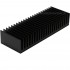 Heat Sink Radiator Black Anodized 176x60x33mm Black