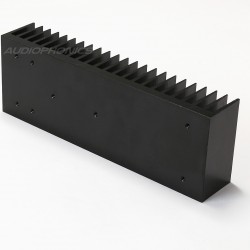 Radiateur Dissipateur Thermique Anodisé 175x60x33mm Noir