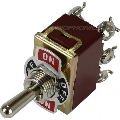 Aviation type Toggle Switch 2 pole 2 positions 250V 15A