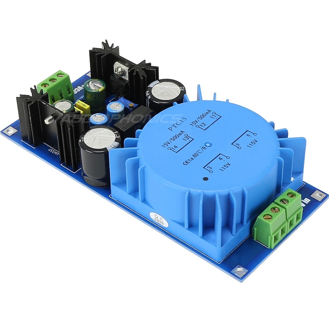 Module d'Alimentation linéaire DC régulé LM317T / LM337 +/- 1.25V / 18V 0.5A