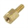 Entretoise Laiton M2.5x8mm pas de vis (x10)