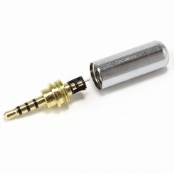 TTRS Jack 2.5mm Gold plated Ø 3.8mm (Unit)