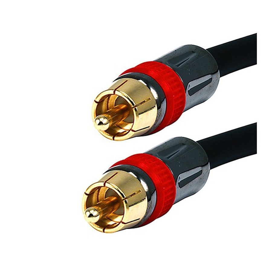 Audiophonics - Câble numérique coaxial SPDIF 75 Ohm Cuivre Plaqué Or 24K  1.8m