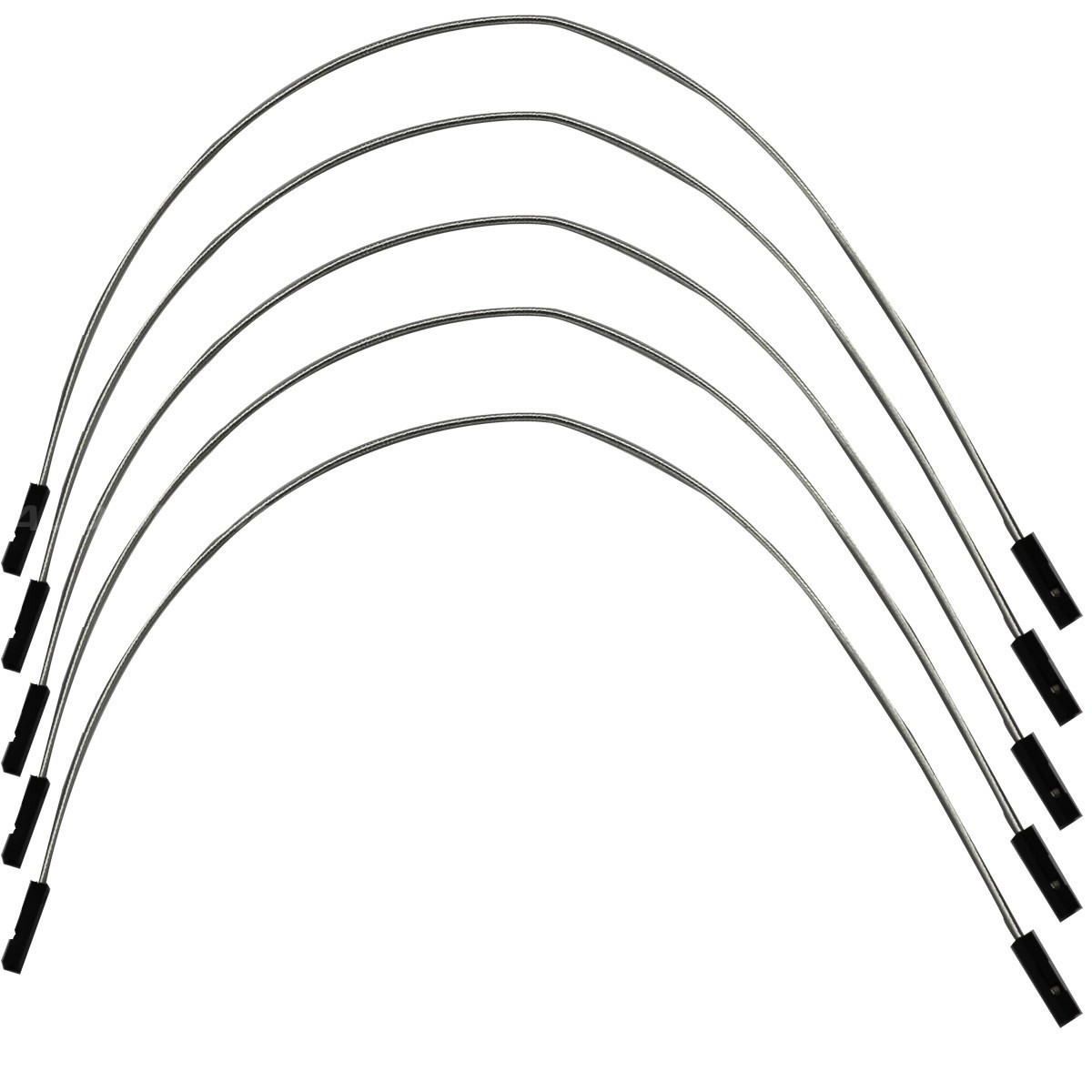 Câble I2S 2.54mm Femelle / Femelle Plaqué Argent 20cm (x5)