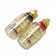 Gold plated Binding posts 6mm (Pair)