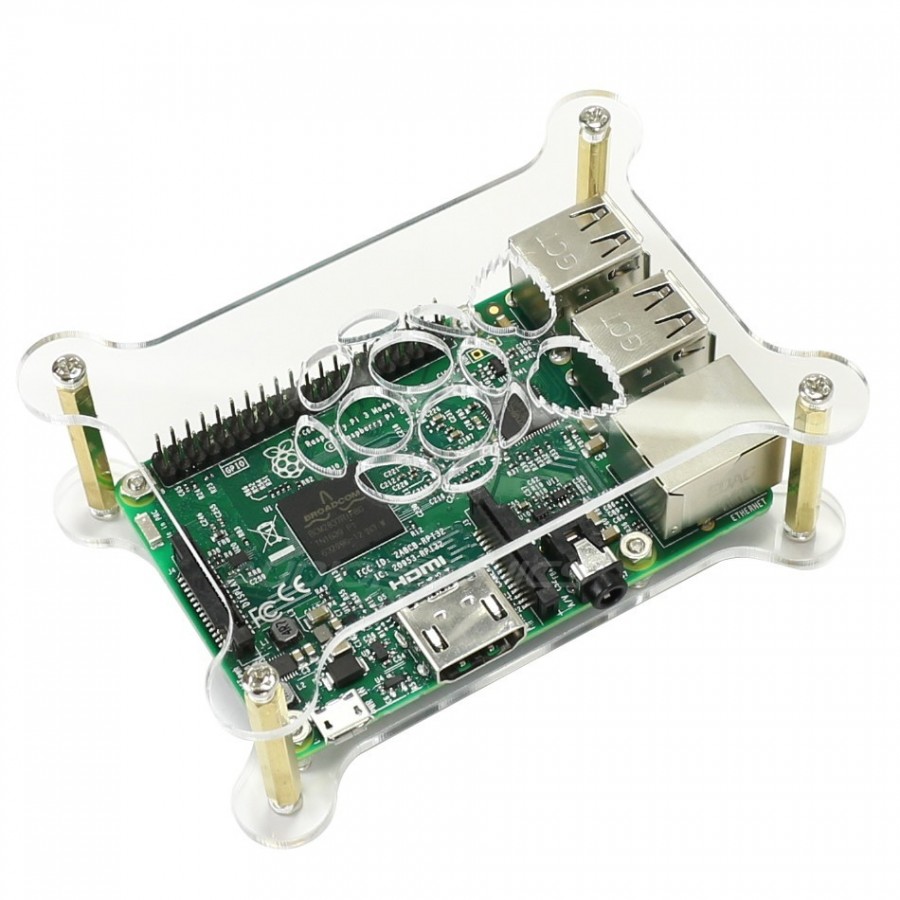 Boitier Raspberry PI B+ PI2 PI3 Transparent