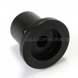 Knob Aluminum D Shaft 22x25x17mm Ø6mm Black