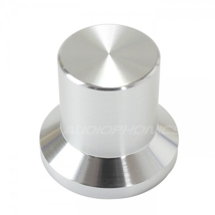Knob Aluminum D Shaft 22x25x17mm Ø6mm Silver