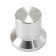 Knob Aluminum D Shaft 22x25x17mm Ø6mm Silver