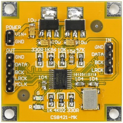 Module ASRC I2S Upsamling Asynchrone anti jitter CS8421 32Bit/192kHZ