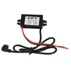 CPT Convertisseur DC-DC 12V / 5V 3A 15W avec micro USB