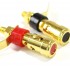 Isolated Clamp terminals Gold Plated Ø9.5mm x 33mm (Pair)