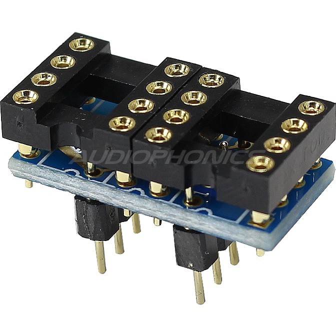 Adaptateur AOP DIP8 Stéreo vers Double DIP8 Mono