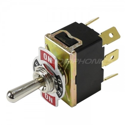 Aviation type Toggle Switch 2 pôles 3 positions 6 PIN 250V 15A