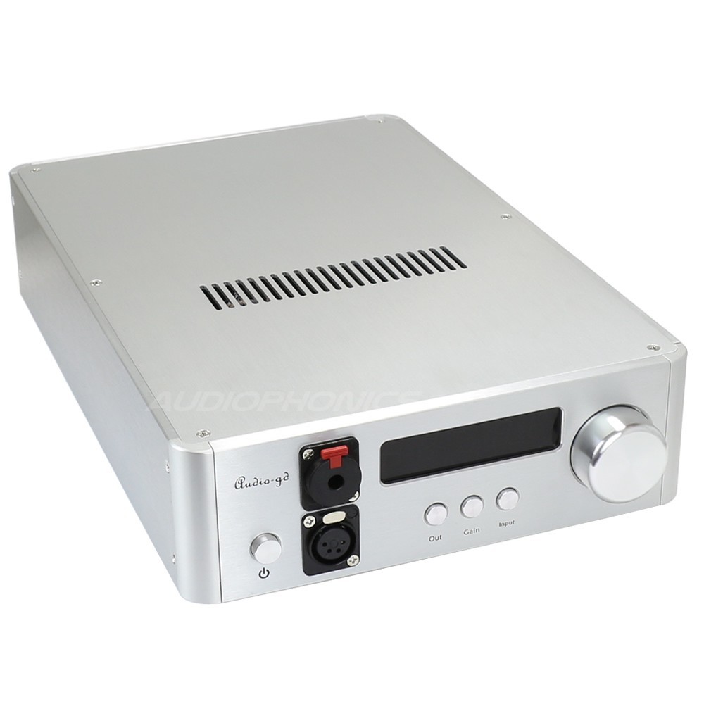 AUDIO-GD NFB-1AMP Discrete Headphone Amplifier / Preamplifier Class A Silver