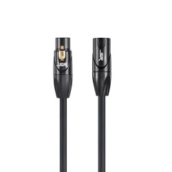 Cable XLR female - XLR male Copper Gold plated 24K 0.5m