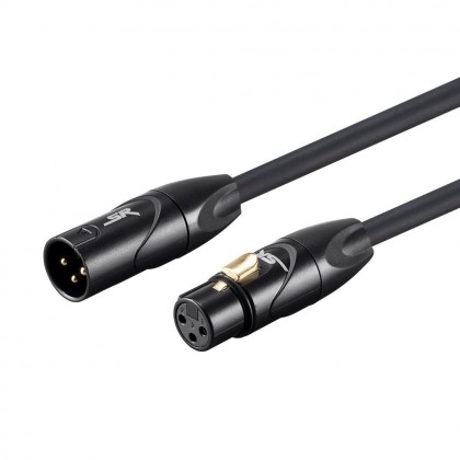 Cable XLR female - XLR male Gold plated 24K 1.8m