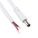 Jack DC to Naked Cable 5.5mm / 2.5mm White 1m