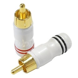 ELECAUDIO RC-602 Connecteur RCA Plaqué Or 24k Ø 6mm (La paire)