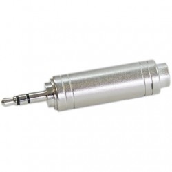 Adaptateur Hicon Jack 6.35 femelle vers Jack 3.5 mâle stéréo