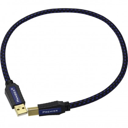 PANGEA Premier USB Câble USB-A Male/USB-B Male 2.0 plaqué Or 0.5m