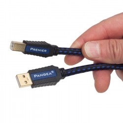 PANGEA Premier USB Câble USB-A Male/USB-B Male 2.0 plaqué Or 1m