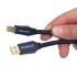 PANGEA PREMIER USB Câble USB-A Male/USB-B Male plaqué Or 1.5m