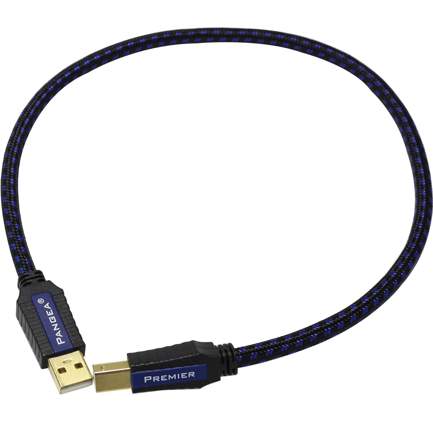 PANGEA PREMIER USB Câble USB-A Male/USB-B Male plaqué Or 1.5m