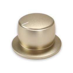 Knob Aluminium D Shaft 38x22mm Ø6mm Gold