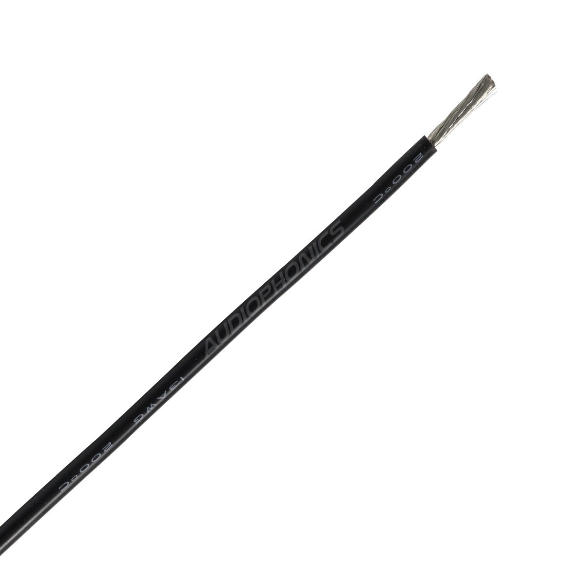 Mono-conductor silicon cable 18AWG 0.823mm² (Black)