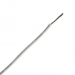 Fil de câblage multibrins silicone 16AWG 1.27mm² (Blanc)