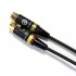 AUDIOPHONICS VIABLUE MOGAMI Câble Jack 6.35mm vers Double XLR Femelles 1.5m