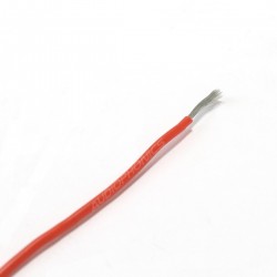 Câble Mono-conducteur multibrin silicone 0.5 mm² (rouge)