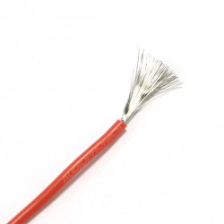 Mono-conductor silicon cable 0.5 mm² (red)