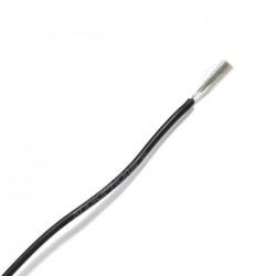 Mono-conductor silicon cable 0.5 mm² (black)
