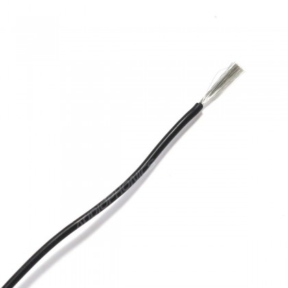 Câble Mono-conducteur multibrin silicone 0.5 mm² (noir)